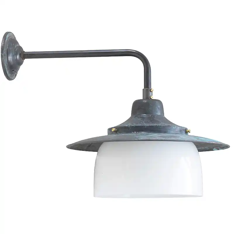 Fabrikstil-Außenwandleuchte mit Ring-Zylinderglas RO 130 Hannover Neuheit