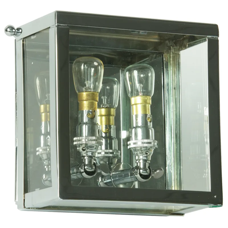 Zweiflammige Messing-Wandleuchte Vitrine petit Angebot