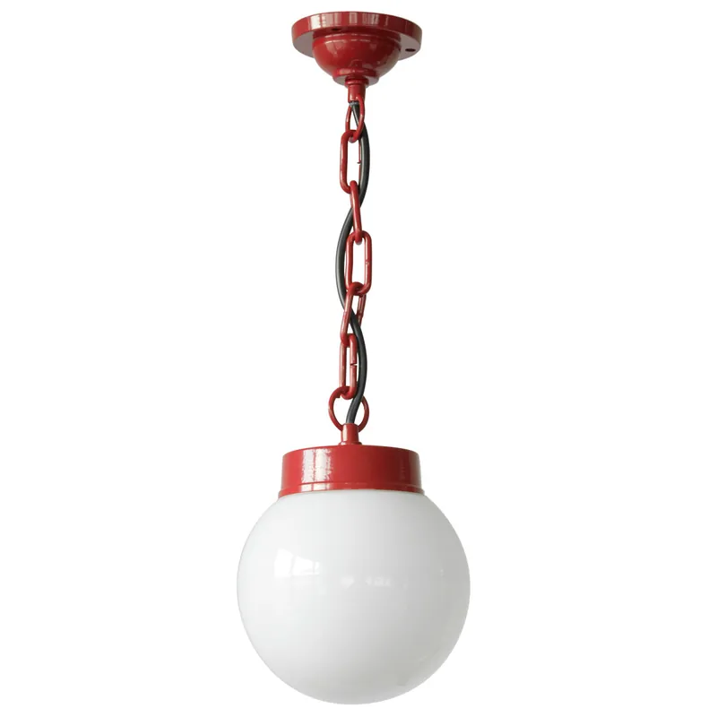 Farbige Pendelleuchte mit Glaskugel und Kette 38 Z-OR-K Neue Ware