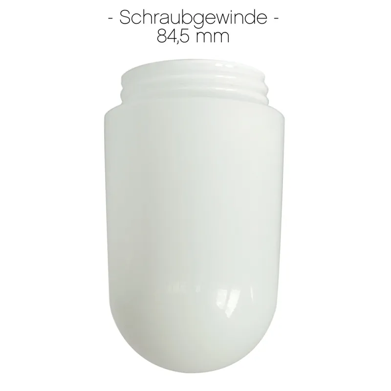 Günstig Ersatzglas: Opales Zylinderglas für Hofleuchten