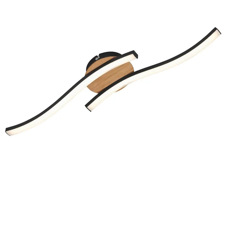 LED Wand- und Deckenleuchte, 55,5 cm, 12 W, Schwarz Heißes Angebot