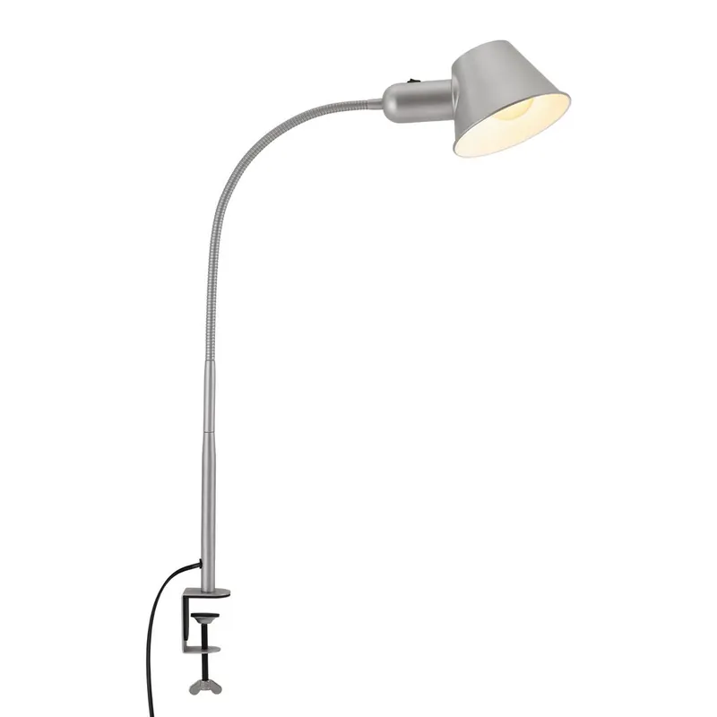 Echt Klemmleuchte, Ø14 cm, E27, chrom-matt