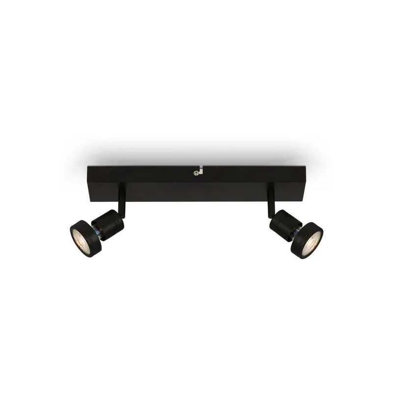 Versand Am Gleichen Tag Spotleuchte 32 cm 2xGU10 4,9W 460lm schwarz