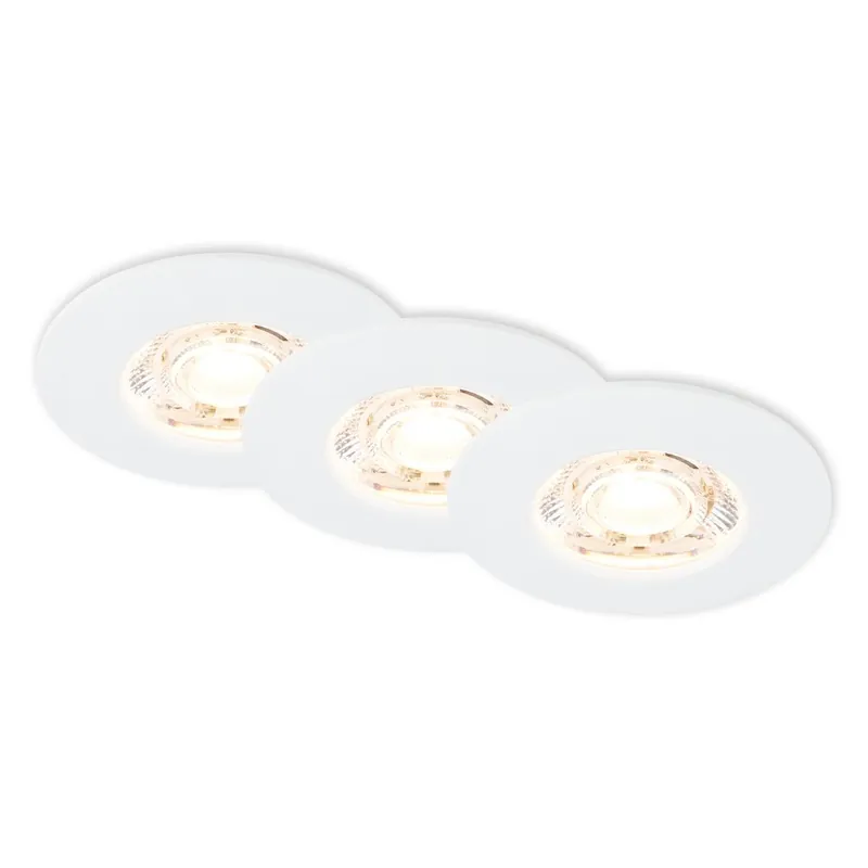 Versand Am Gleichen Tag 3er Set LED Einbauleuchte, 6,5 cm, 3,6W, 350lm, weiß