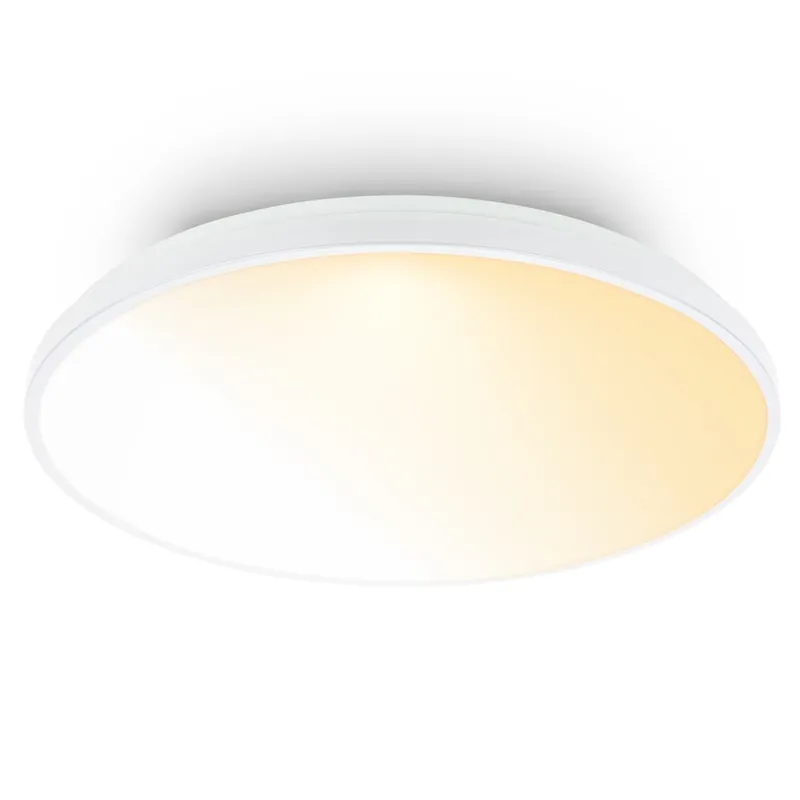 Zertifiziert Competo Deckenlampe Ø48 cm - 44W, 5300lm, LED, Dimmbar, Fernbedienung, CCT, Weiß