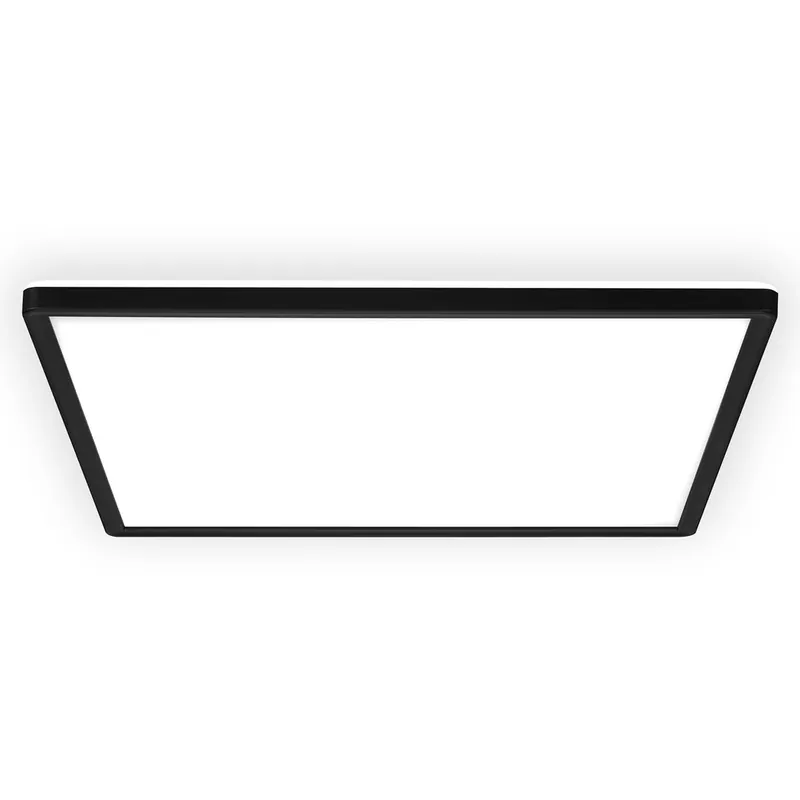 LED Panel 42x42 cm - 22W, 3000lm, Flach, Backlight, IP44, Neutralweiß, Schwarz Sale