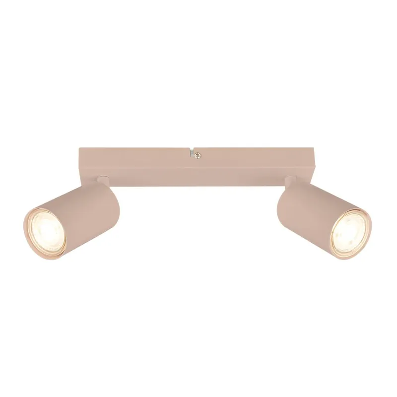 Highlight Tib Deckenstrahler, Schwenkbar, On/Off via Wandschalter, 2-flammig, Beige