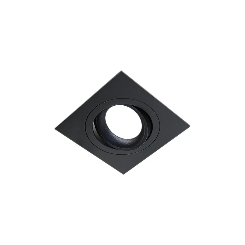 Noxion Einbau Spot Boxi MR16 schwenkbar Schwarz | Ausschnitt 80mm - GU10 Sockel Beliebt
