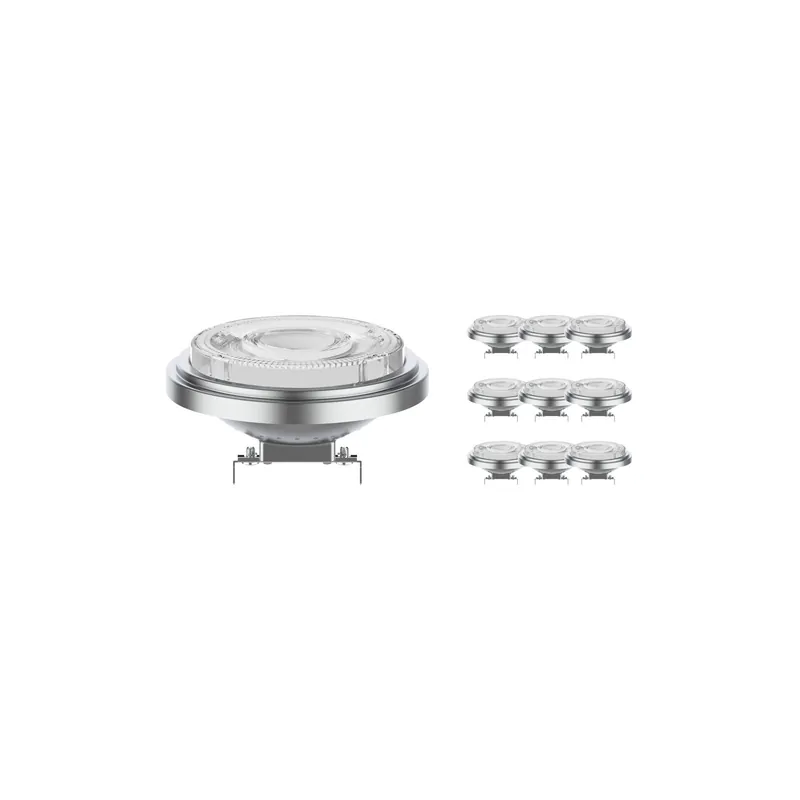 Letzte Chance Mehrfachpackung 10x Noxion Lucent LED-Spot G53 AR111 7.3W 530lm 24D - 927 Extra Warmweiß | Höchste Farbwiedergabe - Dimmbar - Ersatz für 50W