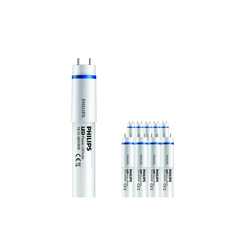 Saisonangebot Mehrfachpackung 10x Philips LED Tube T8 MASTER (EM Mains) Ultra Output 23W 3700lm - 840 Kaltweiß | 150cm - Ersatz für 58W