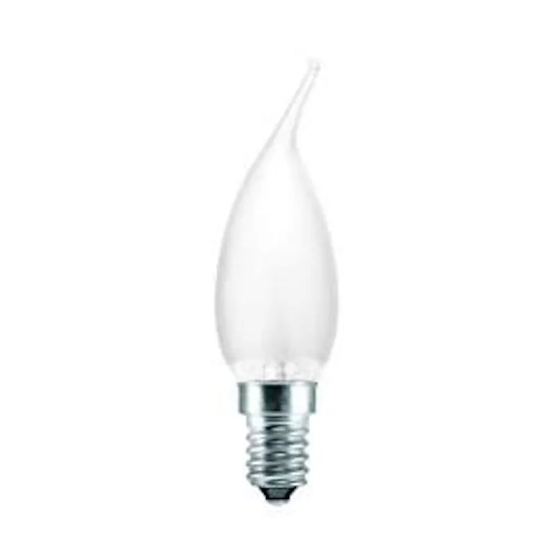 Standard Glühlampe Flamme Matt BA35 E14 60W 230V Abverkauf