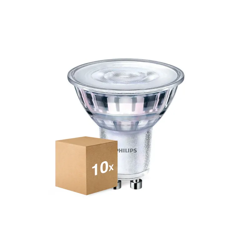 Saisonangebot Mehrfachpackung 10x Philips Corepro LED Spot GU10 PAR16 4W 345lm 36D - 827 Extra Warmweiß | Dimmbar - Ersatz für 50W