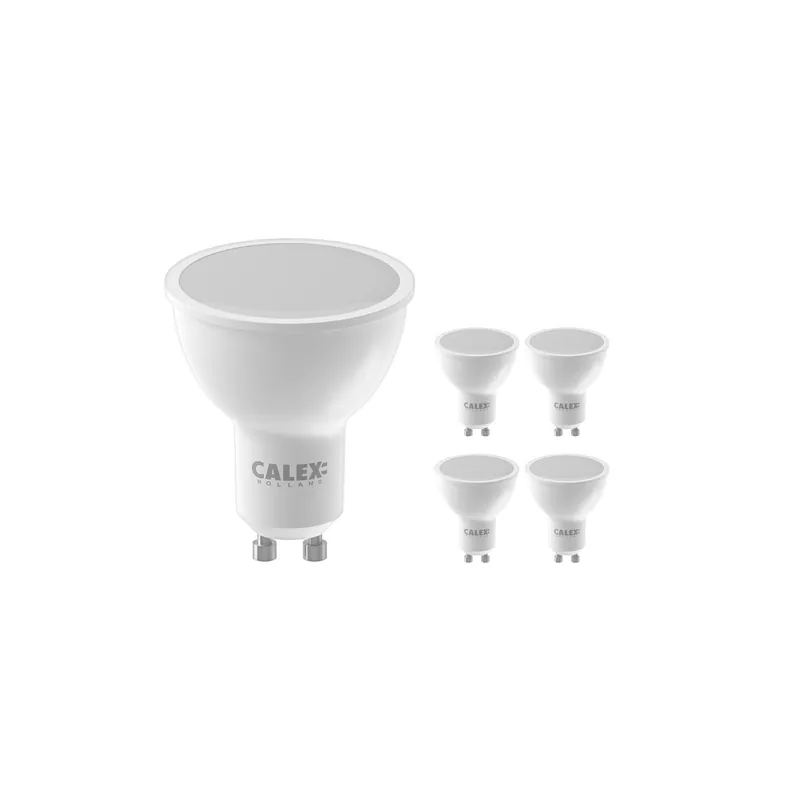 Mehrfachpackung 5x Calex Smart Tuya Wifi LED-Spot GU10 PAR16 5W 350lm 120D - 822-840 Abstimmbares Weiß | RGBW - Dimmbar Versand Am Gleichen Tag