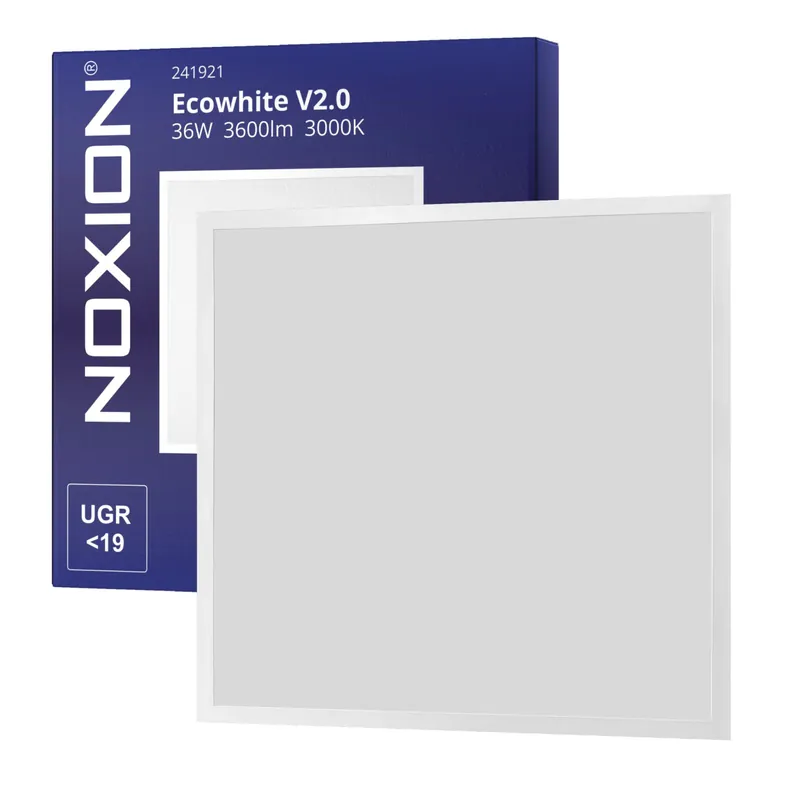 Noxion LED Panel Ecowhite V2.0 36W 3600lm - 830 Warmweiß | 60x60cm - UGR <19 Sonderaktion