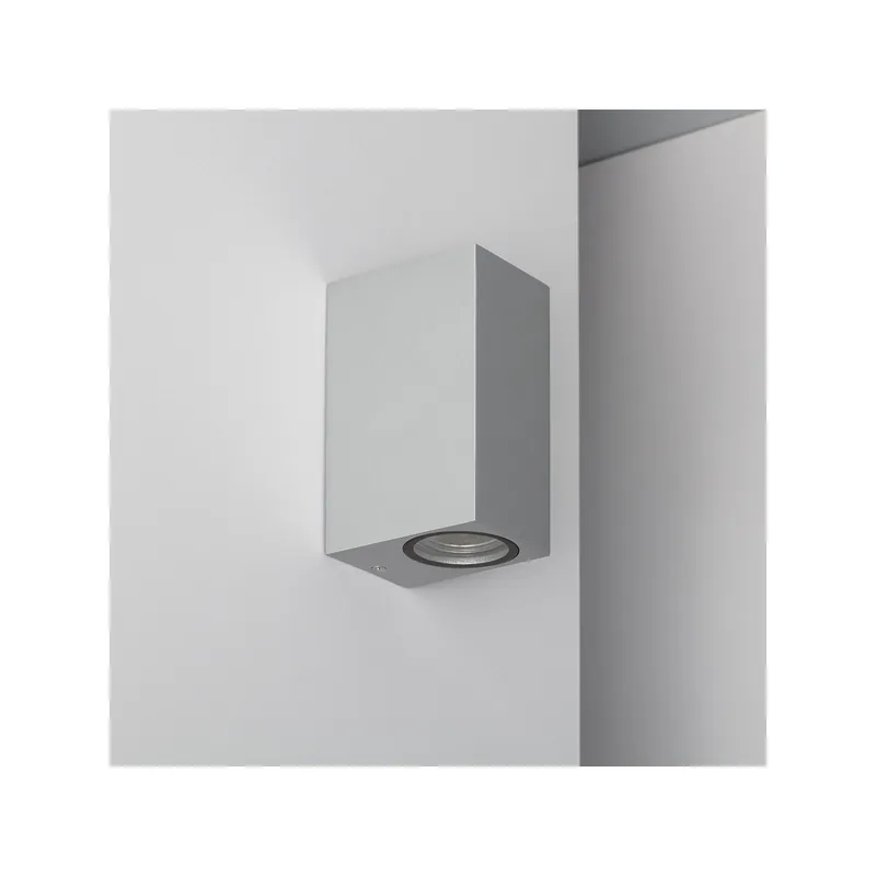 Preisknaller Wandleuchte Oberflächenhalterung Bulkhead LED Miseno Doppelseitige Beleuchtung Silber | Geeignet für 2x35W GU10