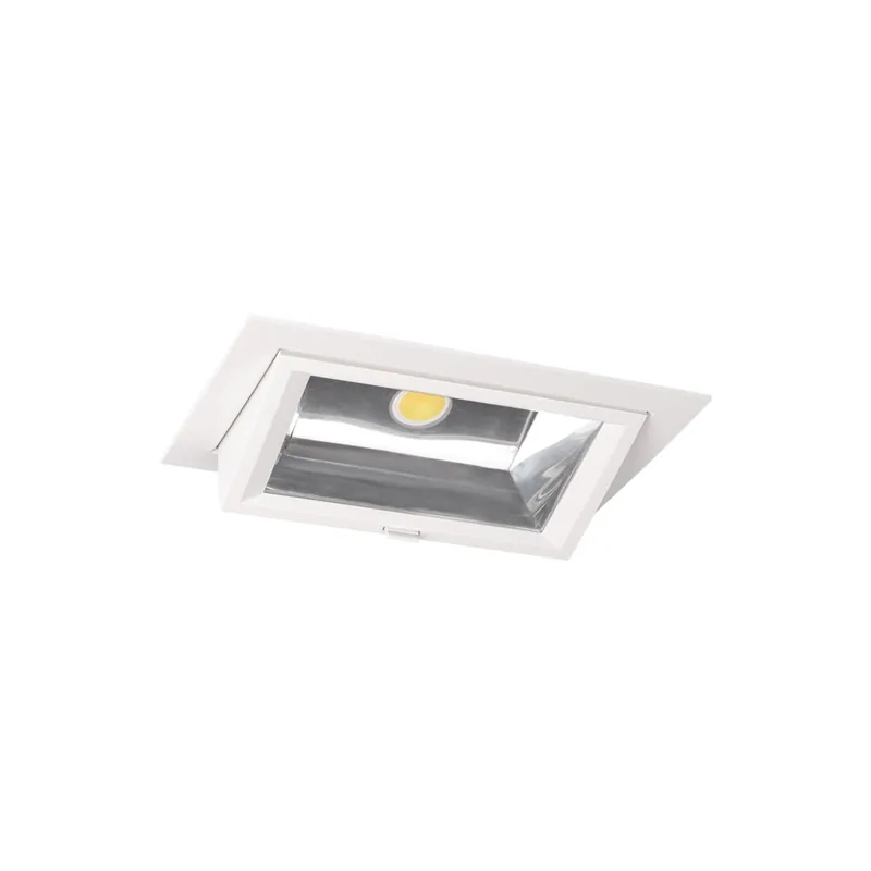 LED Downlight Wallwasher Wally Maxi Weiß 46W 6400lm 70x75D - 840 Kaltweiß - 238x145mm Top-Seller