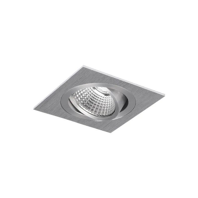 LED-Spot Smooth Quadrat schwenkbar Aluminium 8.4W 550lm 36D - 930 Warmweiß | Ausschnitt 75mm - Höchste Farbwiedergabe - Dimmbar Sale