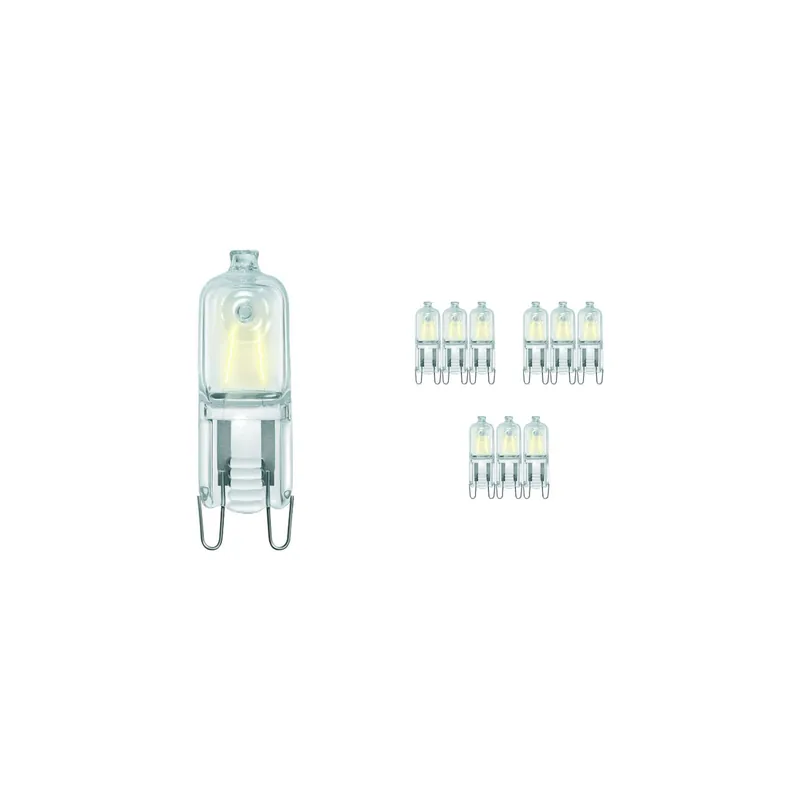 Versand Am Gleichen Tag Mehrfachpackung 10x Philips Halogen G9 EcoHalo Clickline 28W