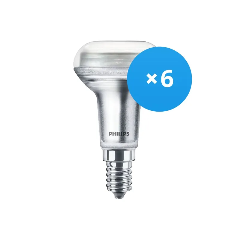 Mehrfachpackung 6x Philips Corepro LED Spot E14 R50 2.8W 210lm 36D - 827 Extra Warmweiß | Ersatz für 40W Neu