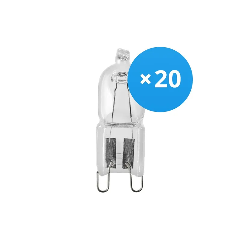Mehrfachpackung 20x Osram Halogen G9 HaloPin Eco 48W Geprüft