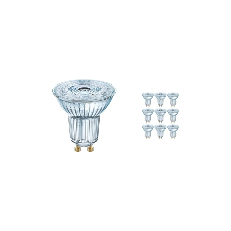 Nur Heute Mehrfachpackung 10x Osram Parathom LED-Spot GU10 PAR16 5.5W 350lm 36D - 940 Kaltweiß | Höchste Farbwiedergabe - Dimmbar - Ersatz für 50W