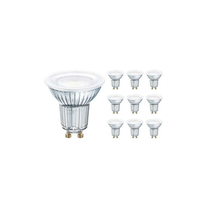 Sale Mehrfachpackung 10x Ledvance Performance LED-Spot Reflektor GU10 PAR16 7.9W 650lm 120D - 930 Warmweiß | Höchste Farbwiedergabe - Dimmbar - Ersatz für 51W