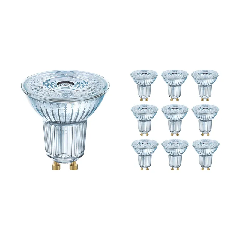 Mehrfachpackung 10x Osram Parathom LED-Spot GU10 PAR16 4.5W 350lm 36D - 927 Extra Warmweiß | Höchste Farbwiedergabe - Dimmbar - Ersatz für 50W Bestseller