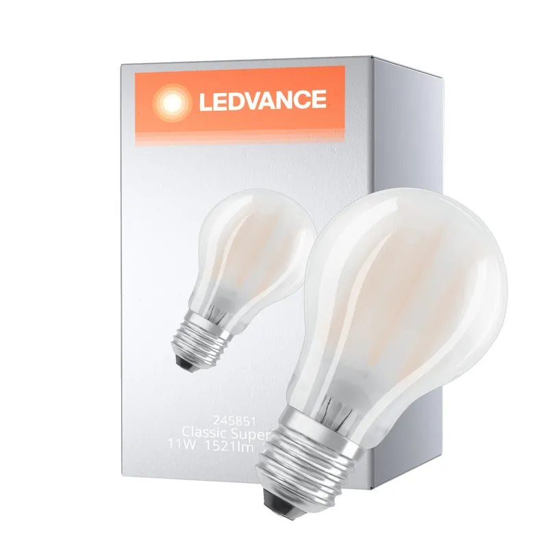 Wochenendangebot Ledvance Superior Classic LED E27 Birne Matt 11W 1521lm - 927 Extra Warmweiß | Dimmbar Höchste Farbwiedergabe