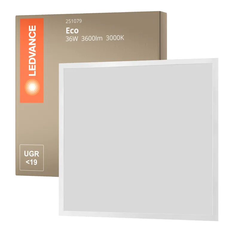 Preiswert Ledvance LED Panel Eco 36W 3600lm - 830 Warmweiß | 60X60cm - UGR <19