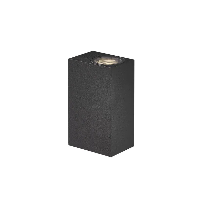 Nordlux Asbol Kubi Wandleuchte Aluminium Schwarz 13W 350lm - 830 Warmweiß Top-Angebot