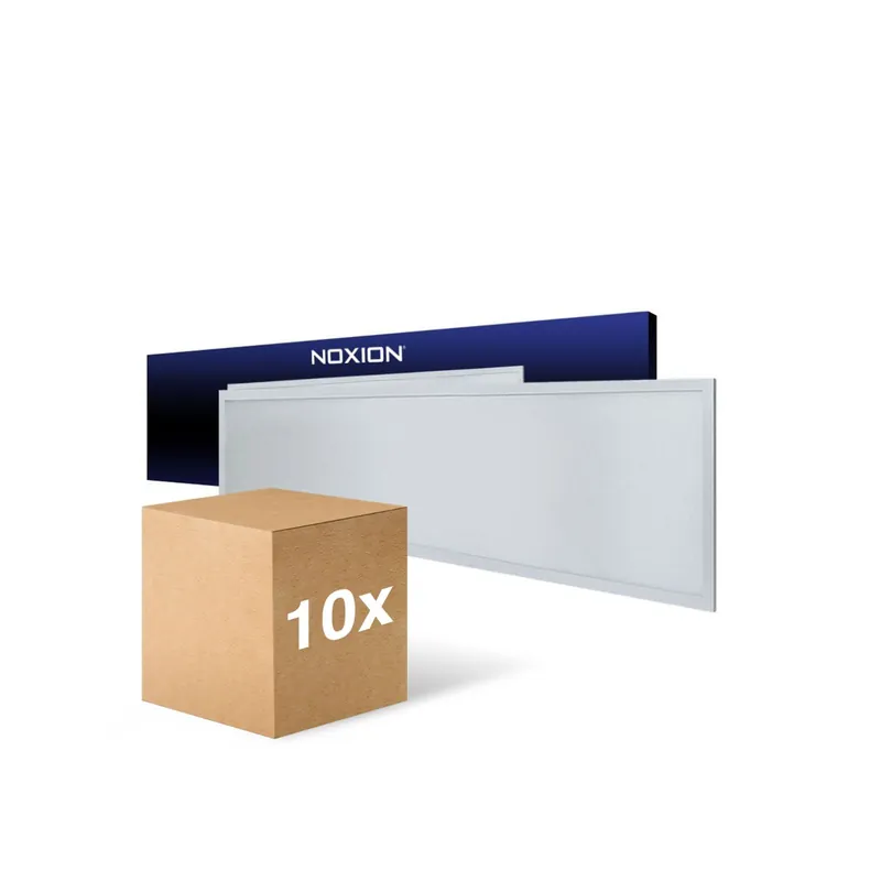 Mehrfachpackung 10x Noxion LED Panel Ecowhite V4.0 28W 3360lm - 830-840-865 CCT | 120x30cm - UGR <19 - Philips driver Echt