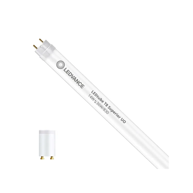 Echt Ledvance LED Röhre T8 Superior (EM/Mains) Ultra Output 14W 2340lm - 830 Warmweiß | 120cm - Ersatz für 36W