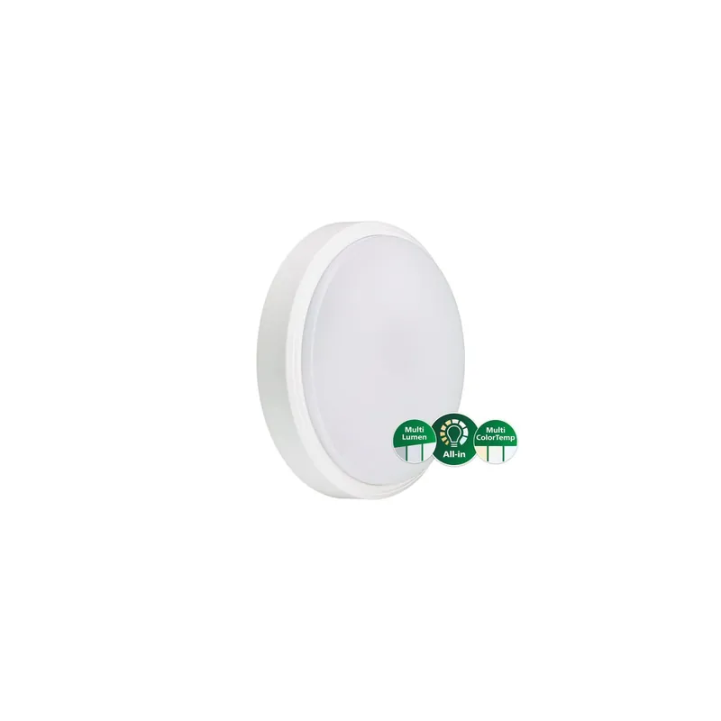 Philips LED-Wand- und Deckenleuchte CoreLine WL140V Weiß 29W 4050lm - 840 Kaltweiß | 390mm - IP65 - Dimmbar, Interact Must-Have