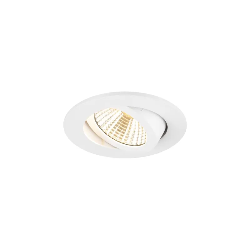 Neu Im Sortiment SLV New Tria Universal 68 Spot Aluminium Weiß Rund 8.6W 600lm 38D - 925-930-940 CCT | Ausschnitt 68mm - Höchste Farbwiedergabe - Dimmbar