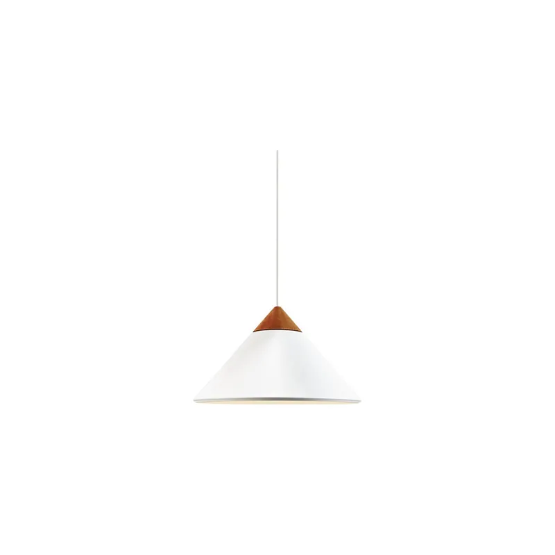 Angebot DFTP by Nordlux Kinto Pendelleuchte Metall und Holz Weiß | 420mm - Geeignet für E27