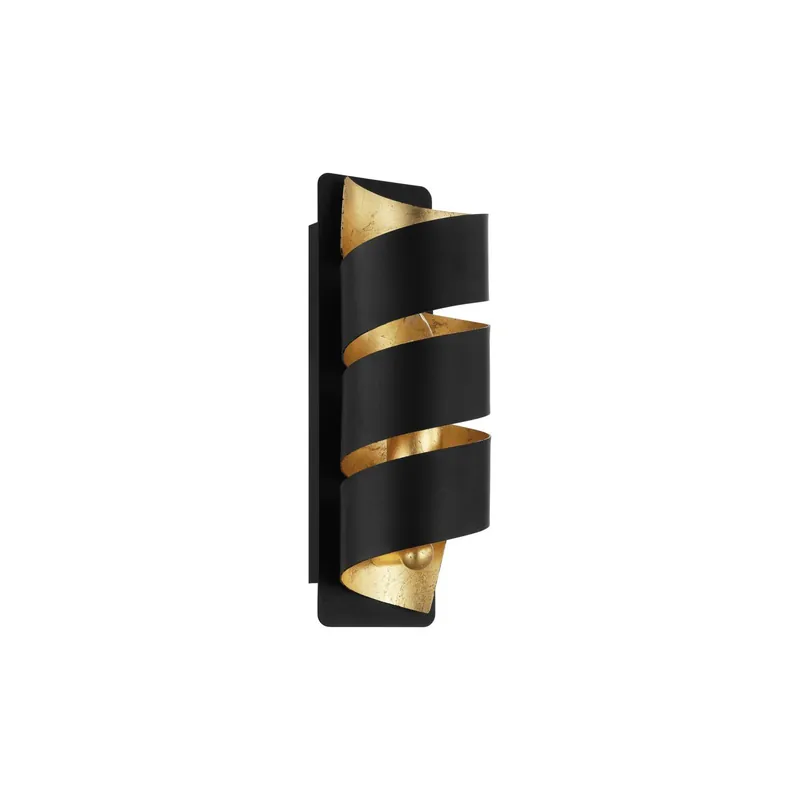 Eglo Wandleuchte Elizondo Schwarz, Gold | Geeignet für E14 Markenware