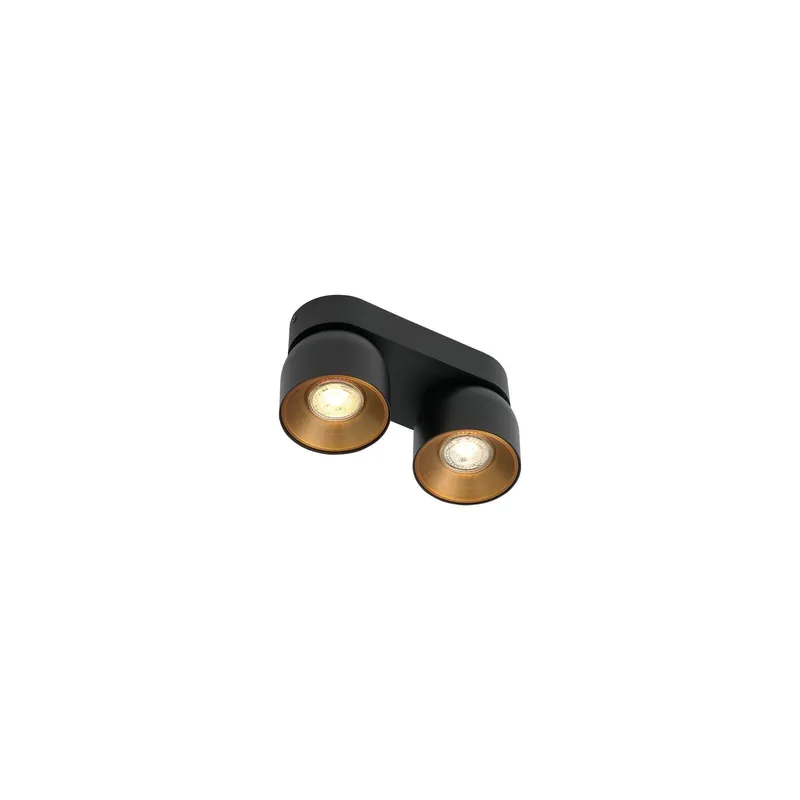 Nordlux Pitcher Spot Metall Schwarz | Geeignet für 2x GU10 Neue Kollektion