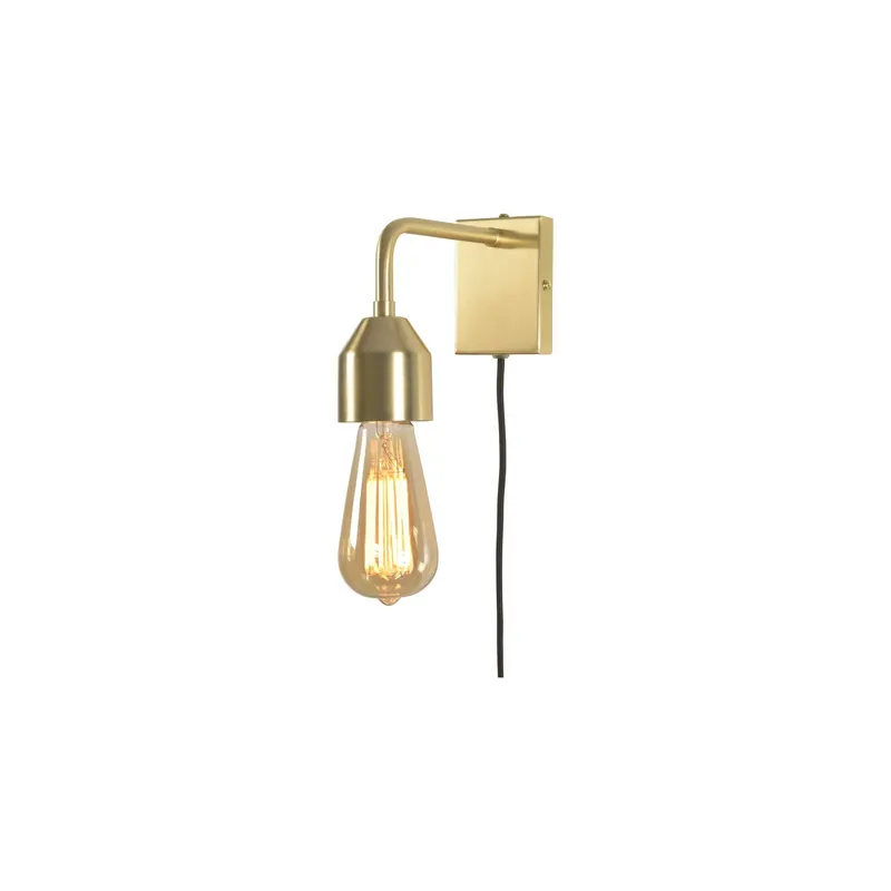 Neuheit It's about RoMi Wandleuchte Madrid Eisen Gold S | Geeignet für 1x E27