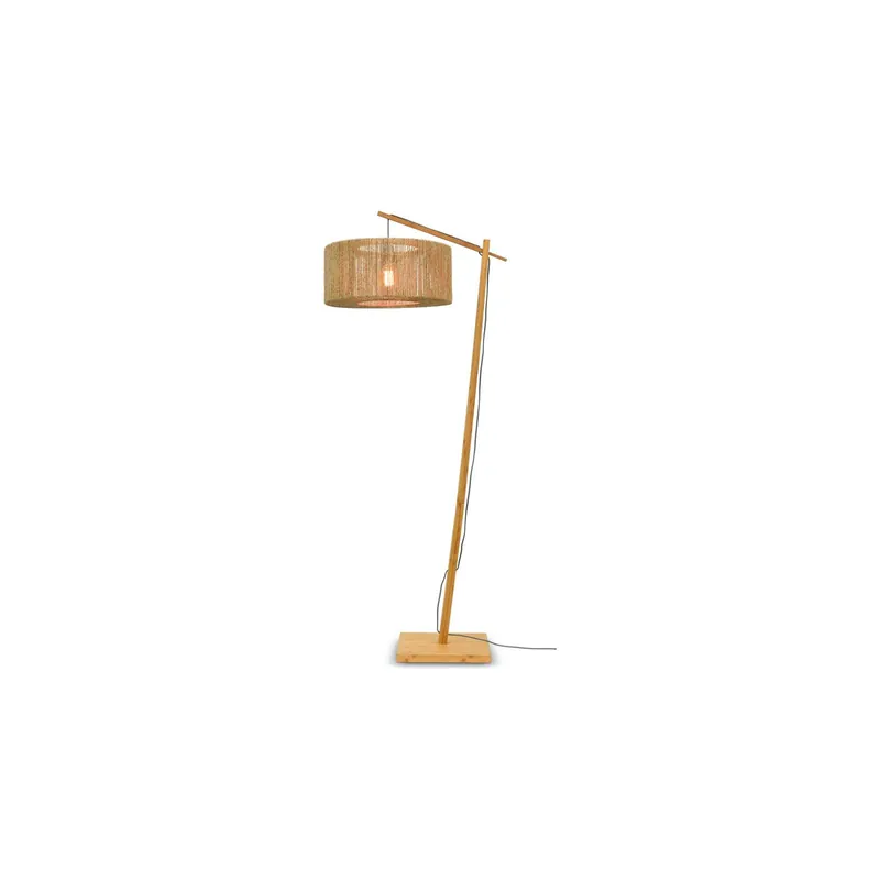 Good&Mojo Stehlampe Iguazu Textil Braun | Geeignet für 1x E27 Markenware
