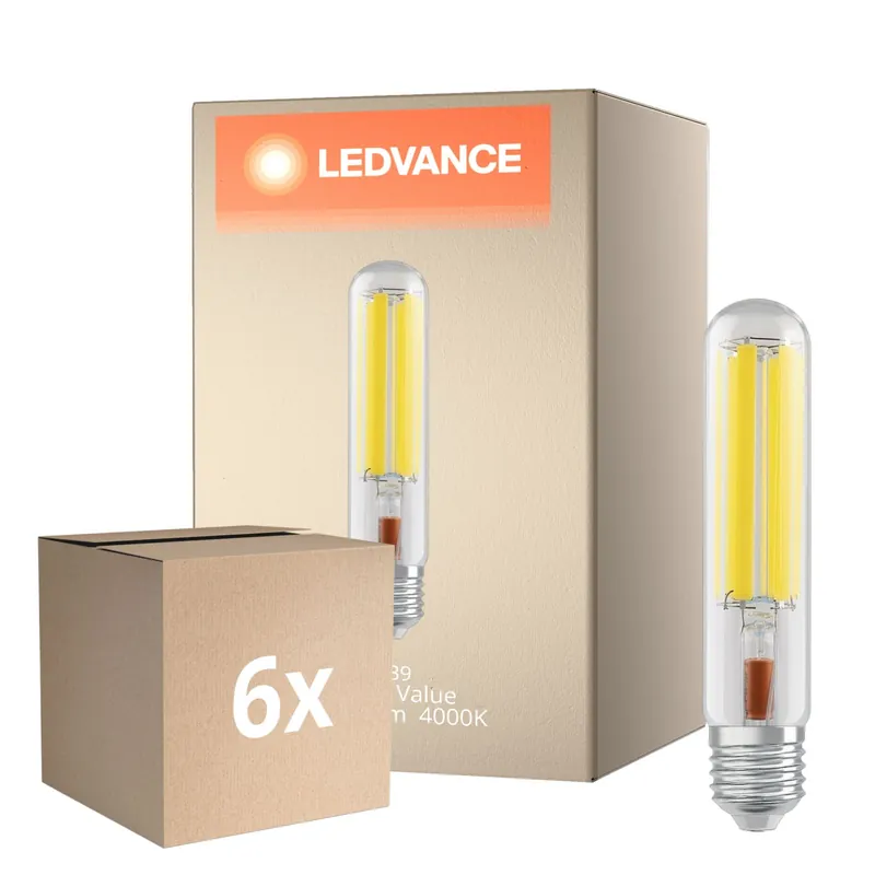 Mehrfachpackung 6x Ledvance NAV LED FIL V E40 41W 7500lm - 740 Kaltweiß | Ersatz für 100W Direktkauf