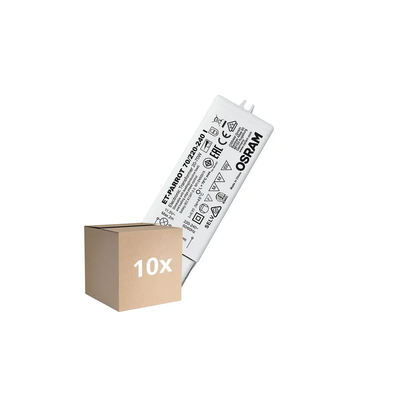 Top-Seller Mehrfachpackung 10x Osram Electronic Transformator ET-PARROT 70/220-240 I