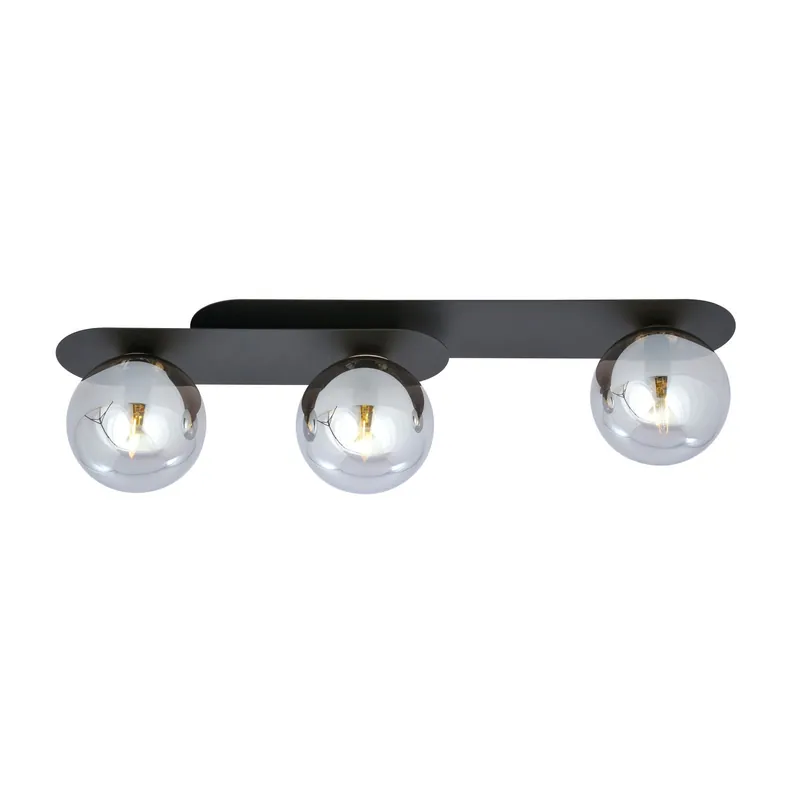 Emibig Deckenleuchte Plaza Stahl Schwarz | Geeignet für 3x E14 - Max 10W Expressversand