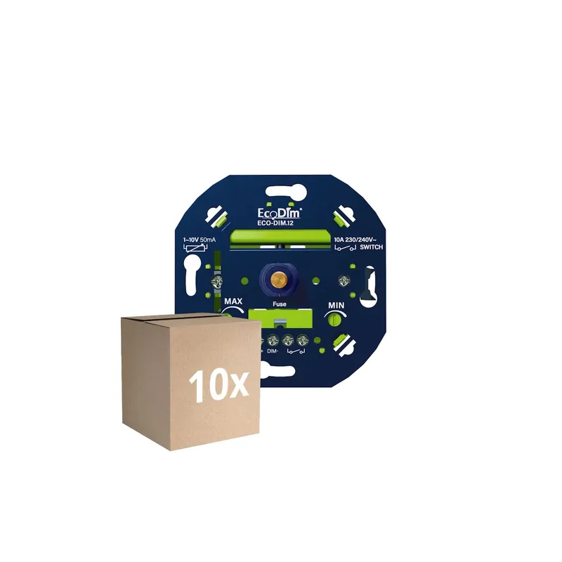 Mehrfachpackung 10x EcoDim.12 LED Dimmer 1-10V (50mA) Must-Have
