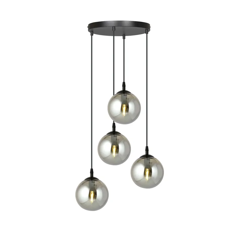 Emibig Pendelleuchte Cosmo Stahl Schwarz | Geeignet für 4x E14 - Max 10W Must-Have