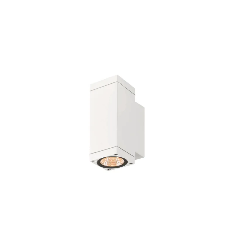 SLV Theo Pro S Up/Down Wandleuchte Aluminium Weiß 6W 700lm - 827 Extra Warmweiß | Außenbeleuchtung - IP65 Ausverkauf