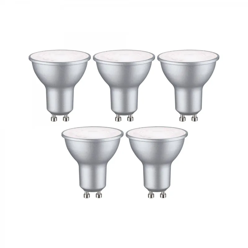 Paulmann 29236 Standard 230V LED Reflektor GU10 5er-Set 460lm 4000K Alu Garantierte Lieferung