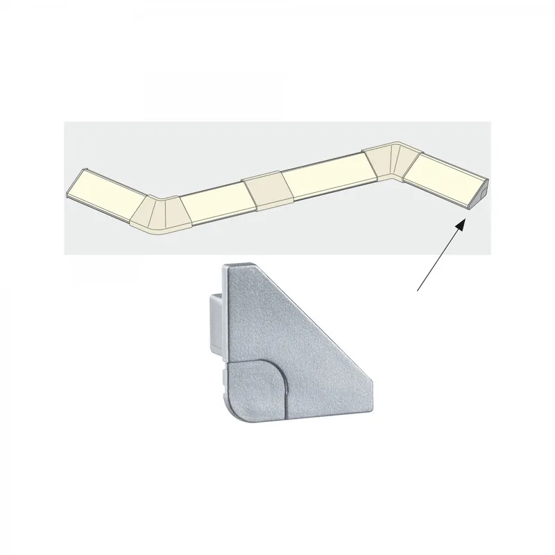 Paulmann No. 70266 Delta Profil Cap 2er Pack Alu matt, Kunststoff Sofort Bestellen
