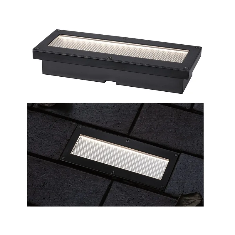 Bestseller Paulmann 94576 Solar LED Bodeneinbauleuchte Domenic 200x80mm IP67 3000K Schwarz