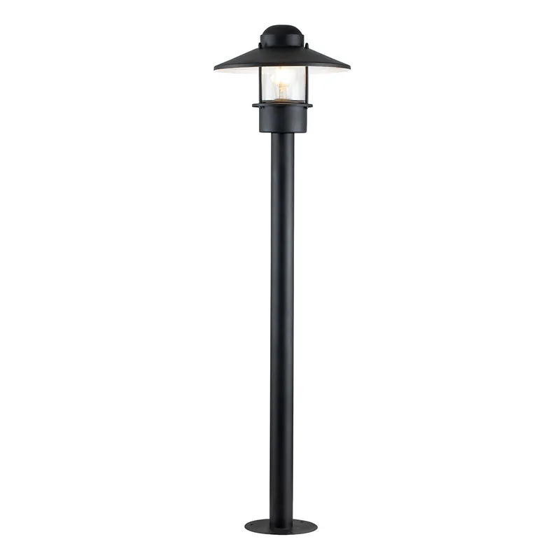 Neu Elstead Lighting Klampenborg Pollerleuchte 1-Light Schwarz IP44 E27