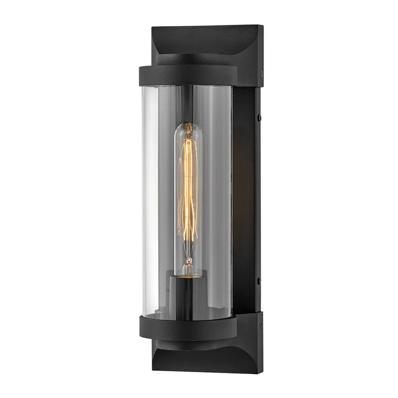 Elstead Lighting Pearson Wandleuchte Medium 1-Light Schwarz IP44 E27 Online Kaufen